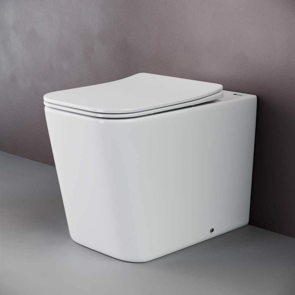 Приставной унитаз напольный 40х35х52см белый Ceramica Nova Cubic CN1809