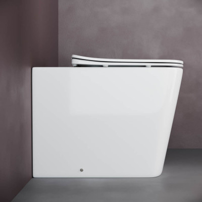 Приставной унитаз напольный 40х35х52см белый Ceramica Nova Cubic CN1809