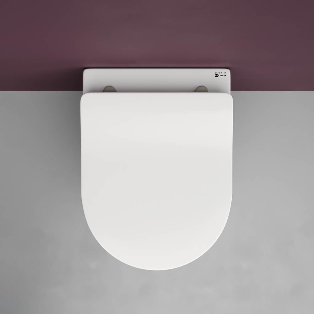 Подвесной унитаз 34х37х49см белый Ceramica Nova Play CN3001