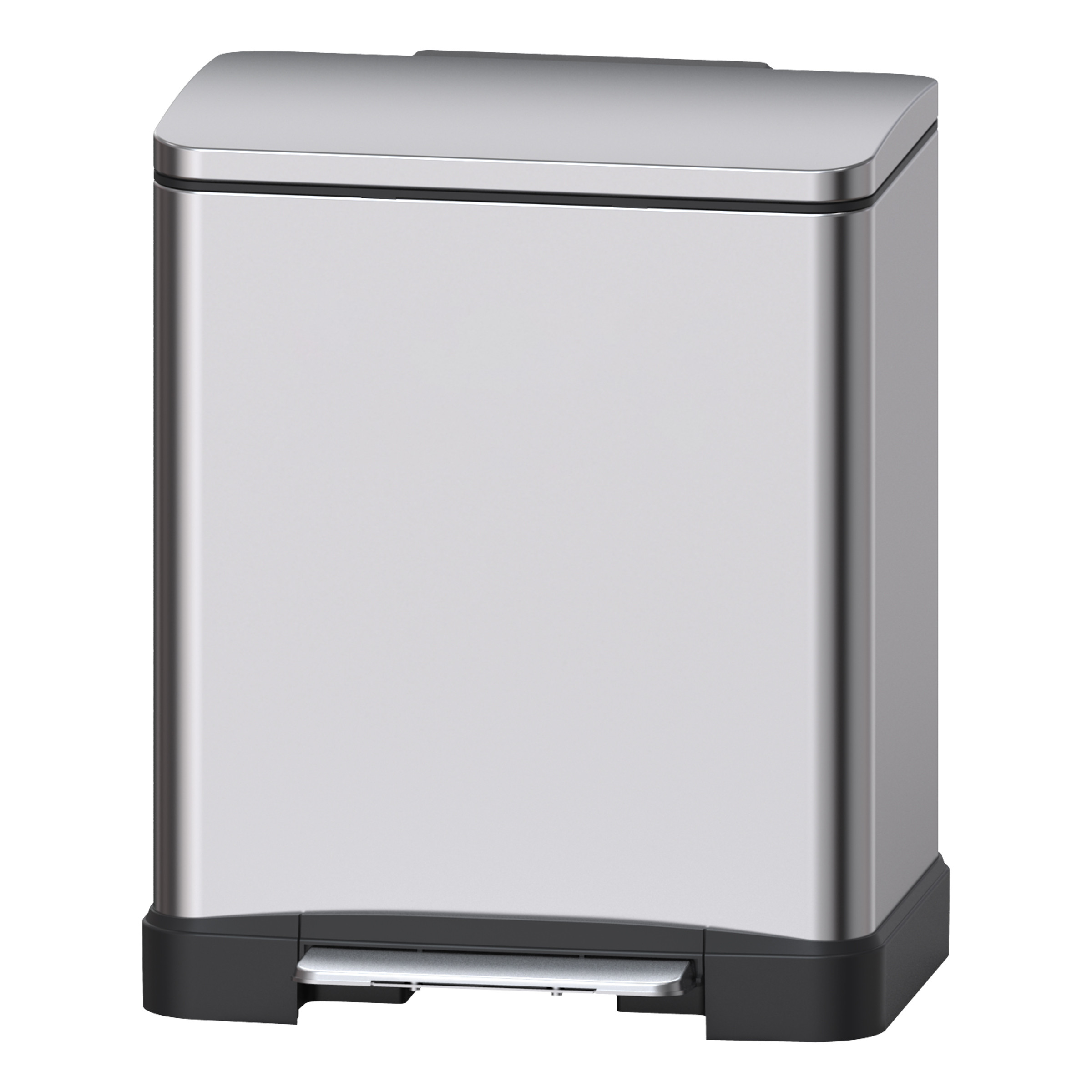 Педальное ведро WeltWasser WW LASSY MT 12L, матовая сталь