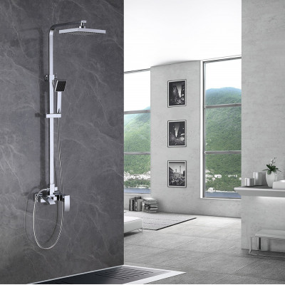 Душевая стойка ABBER Wasserfall AF8616 с изливом, хром