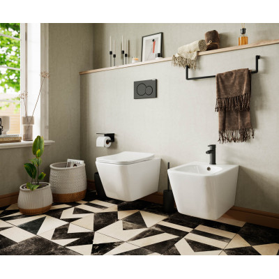 Подвесное биде 30.5х34.5х51см белое Ceramica Nova Metric CN3008