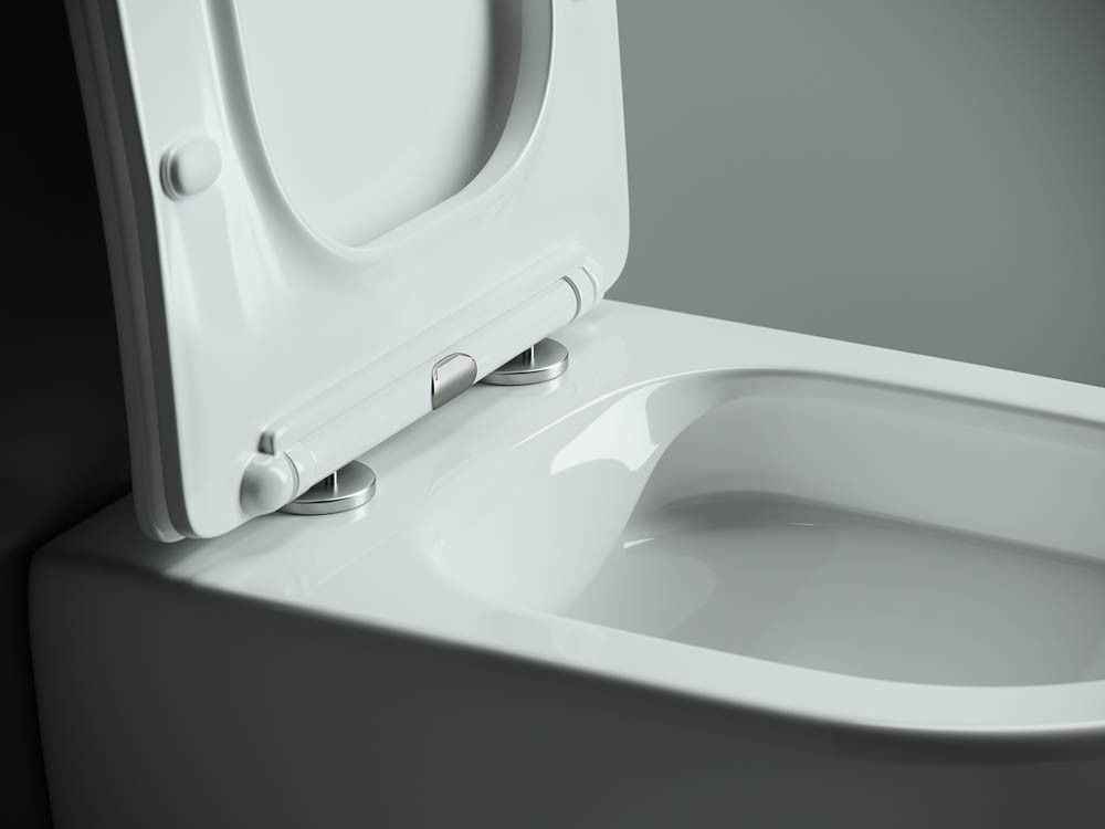 Подвесной унитаз 36х35х50см Ceramicanova Mono Rimless CN1905 белый, с тонким быстросъемным сидением микролифт 