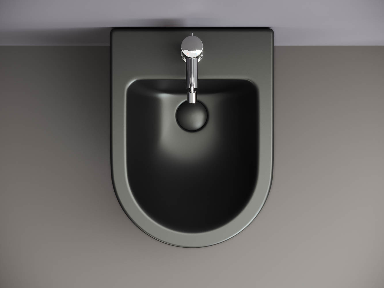 Подвесное биде 32.5х37х49см черное Ceramica Nova Metropol CN4003MB