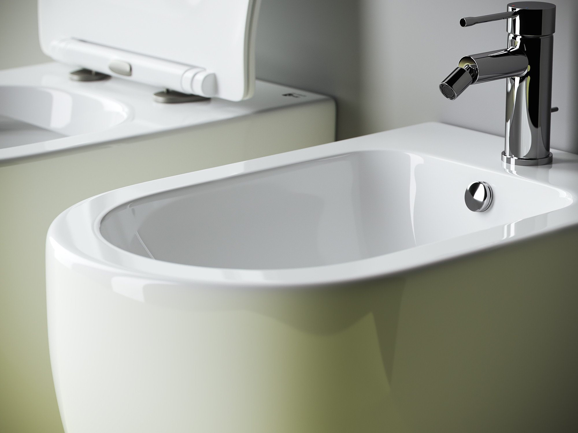 Напольное биде 41х36х57см белое Ceramica Nova Metropol CN4005