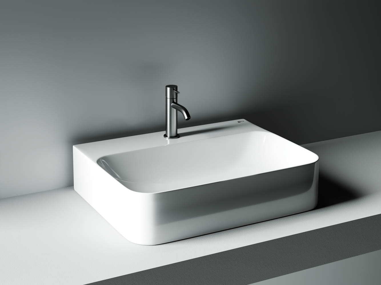Накладная раковина белая 13.5х60х47см Ceramica Nova Aura CN2001