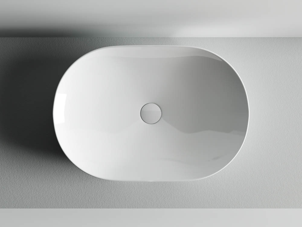 Накладная раковина белая 13.5х60х41.5см Ceramica Nova Element CN5009