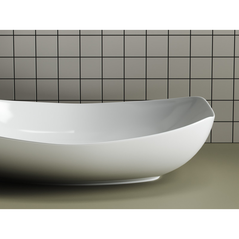 Накладная раковина белая 15.5х56х40см Ceramica Nova Element CN5016