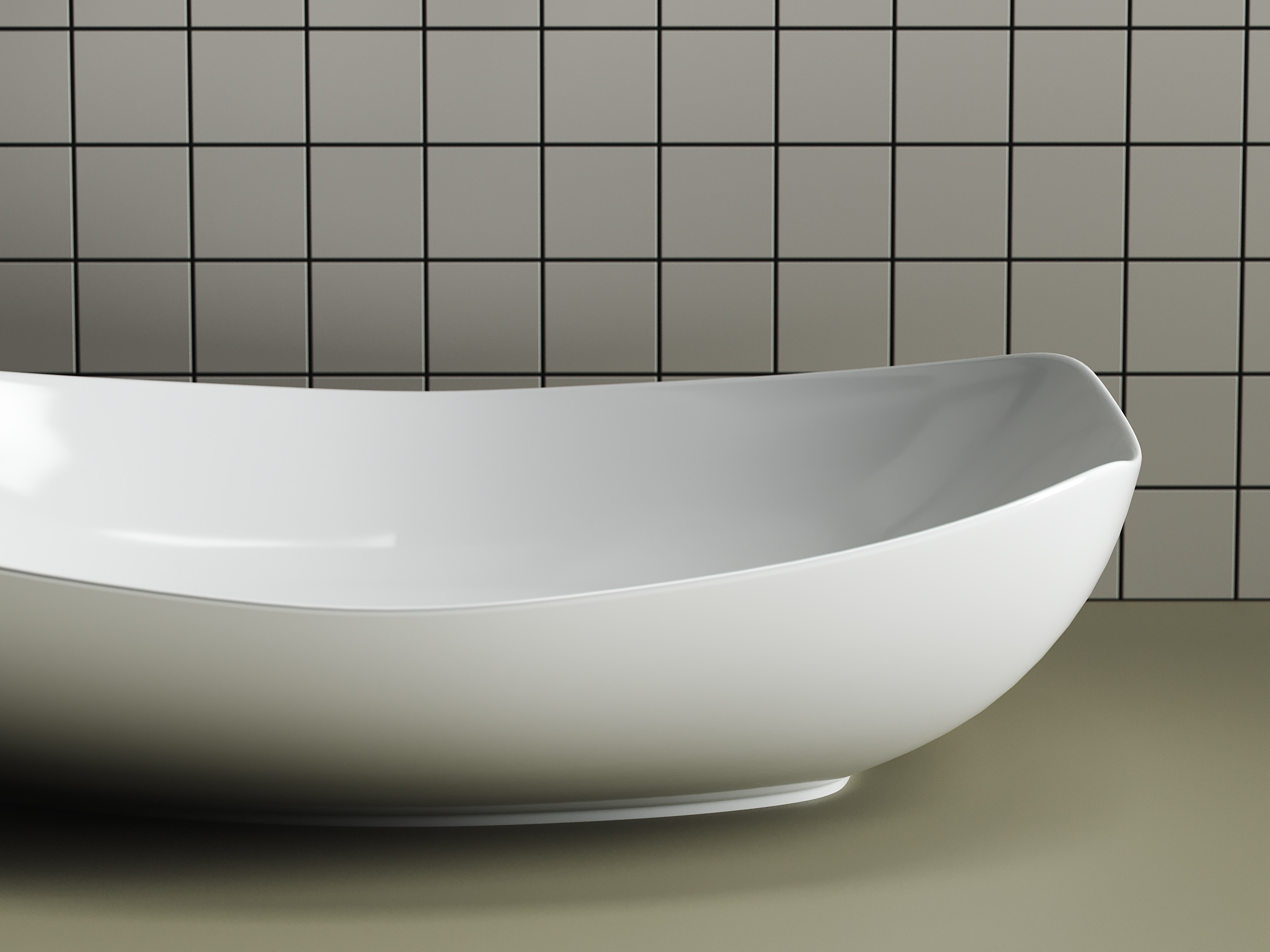 Накладная раковина белая 15.5х56х40см Ceramica Nova Element CN5016
