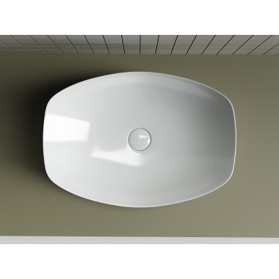 Накладная раковина белая 15.5х56х40см Ceramica Nova Element CN5016