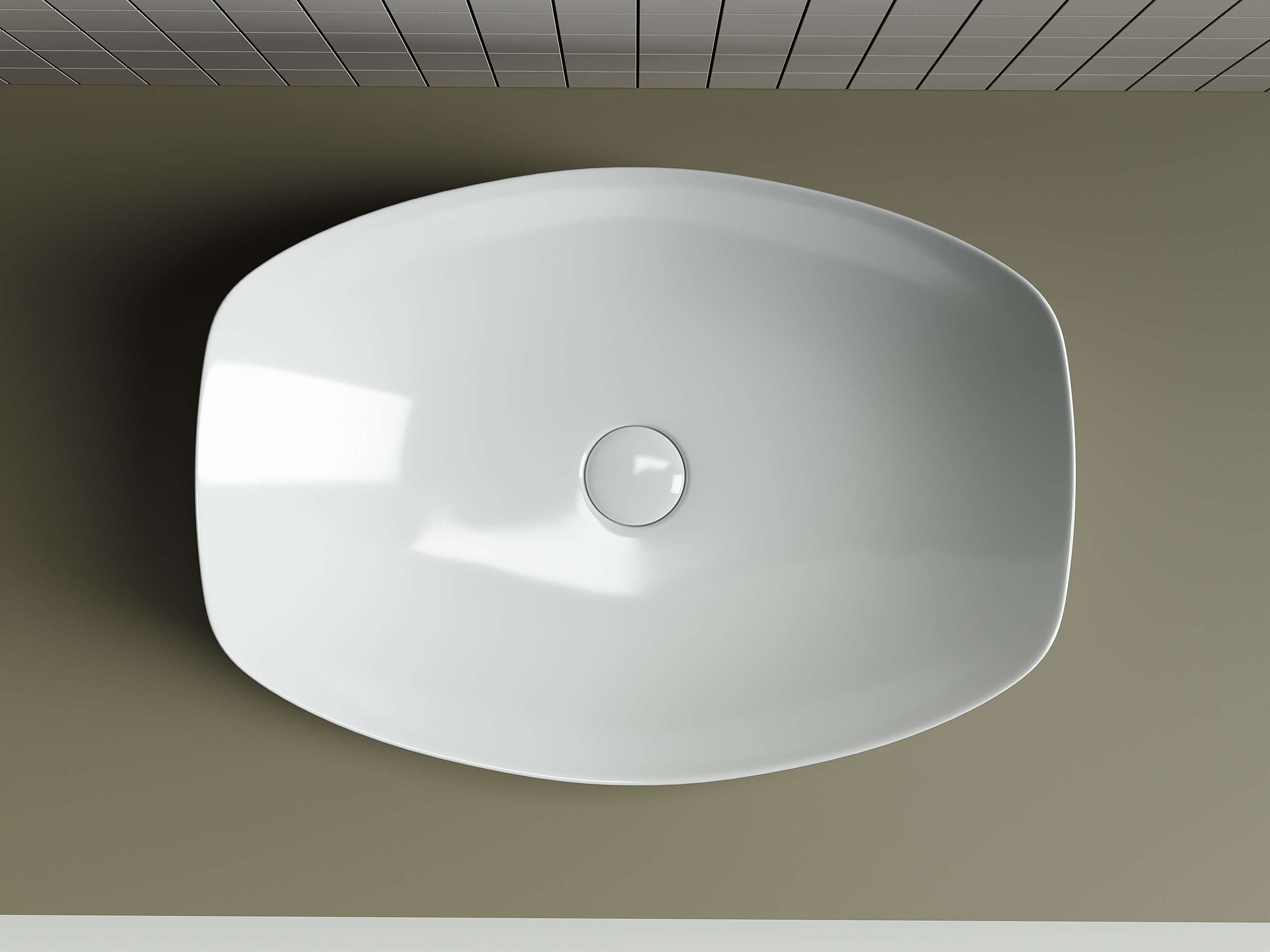 Накладная раковина белая 15.5х56х40см Ceramica Nova Element CN5016