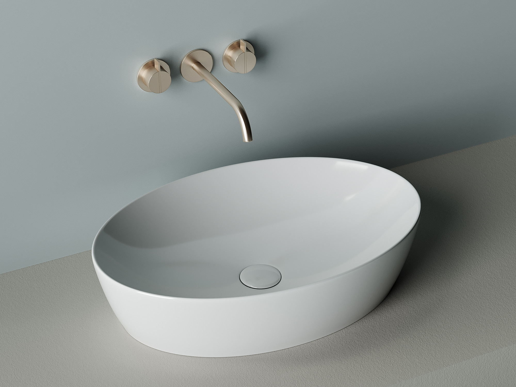 Накладная раковина белая 15х61х41см Ceramica Nova Element CN5018