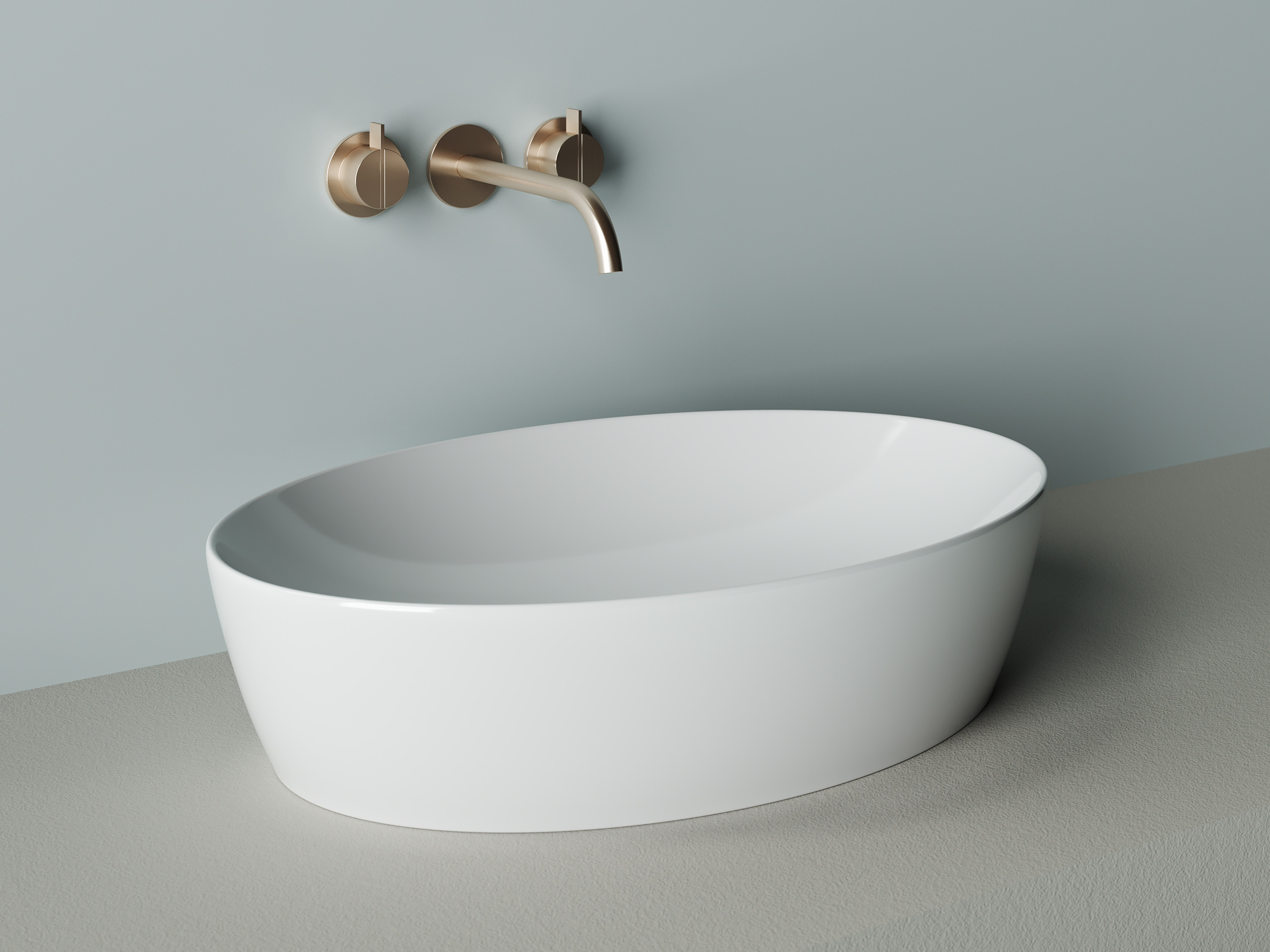 Накладная раковина белая 15х61х41см Ceramica Nova Element CN5018