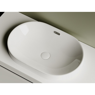 Накладная раковина белая 19.5х60х40см Ceramica Nova Element CN5020
