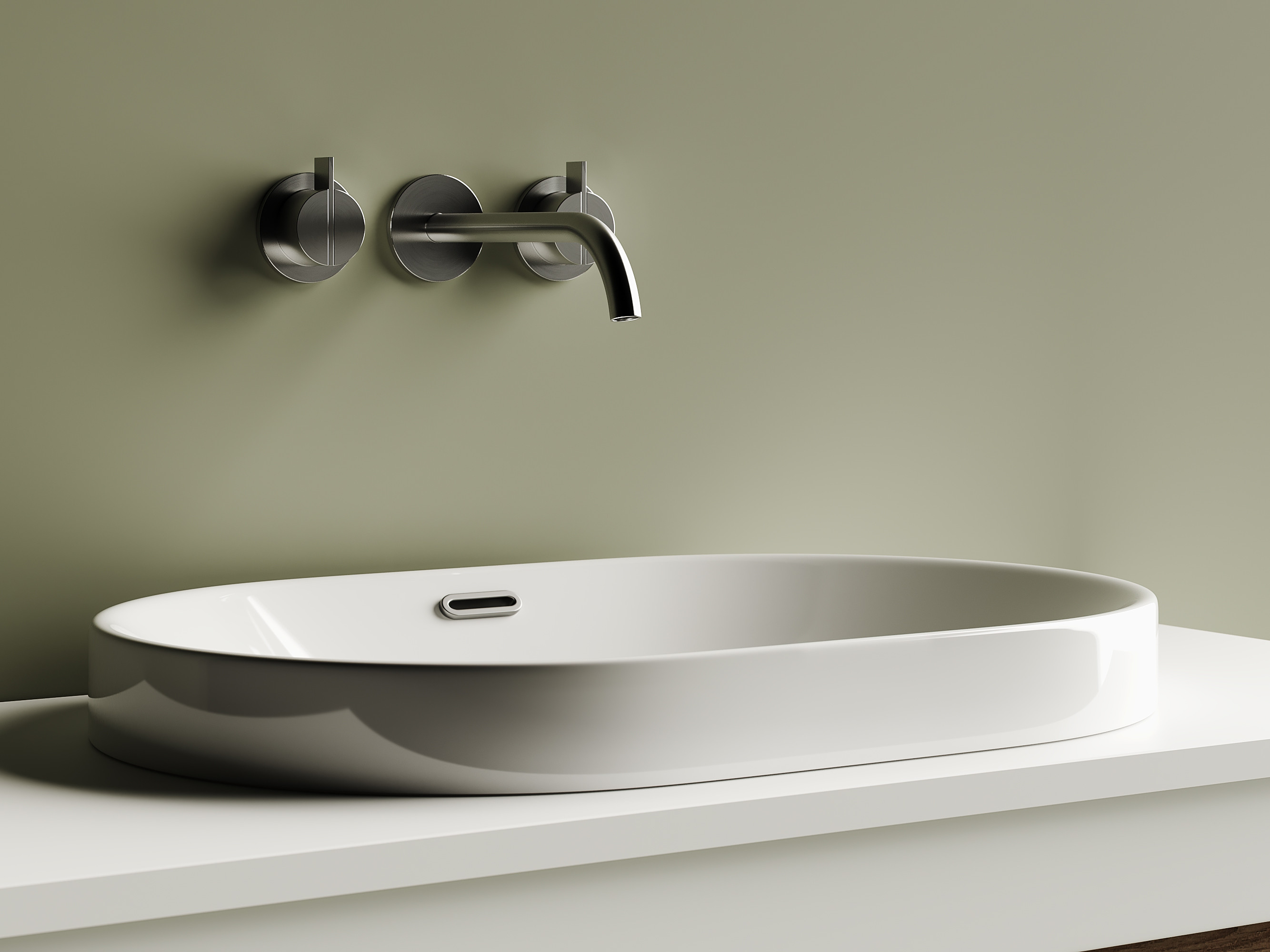 Накладная раковина белая 19.5х60х40см Ceramica Nova Element CN5020