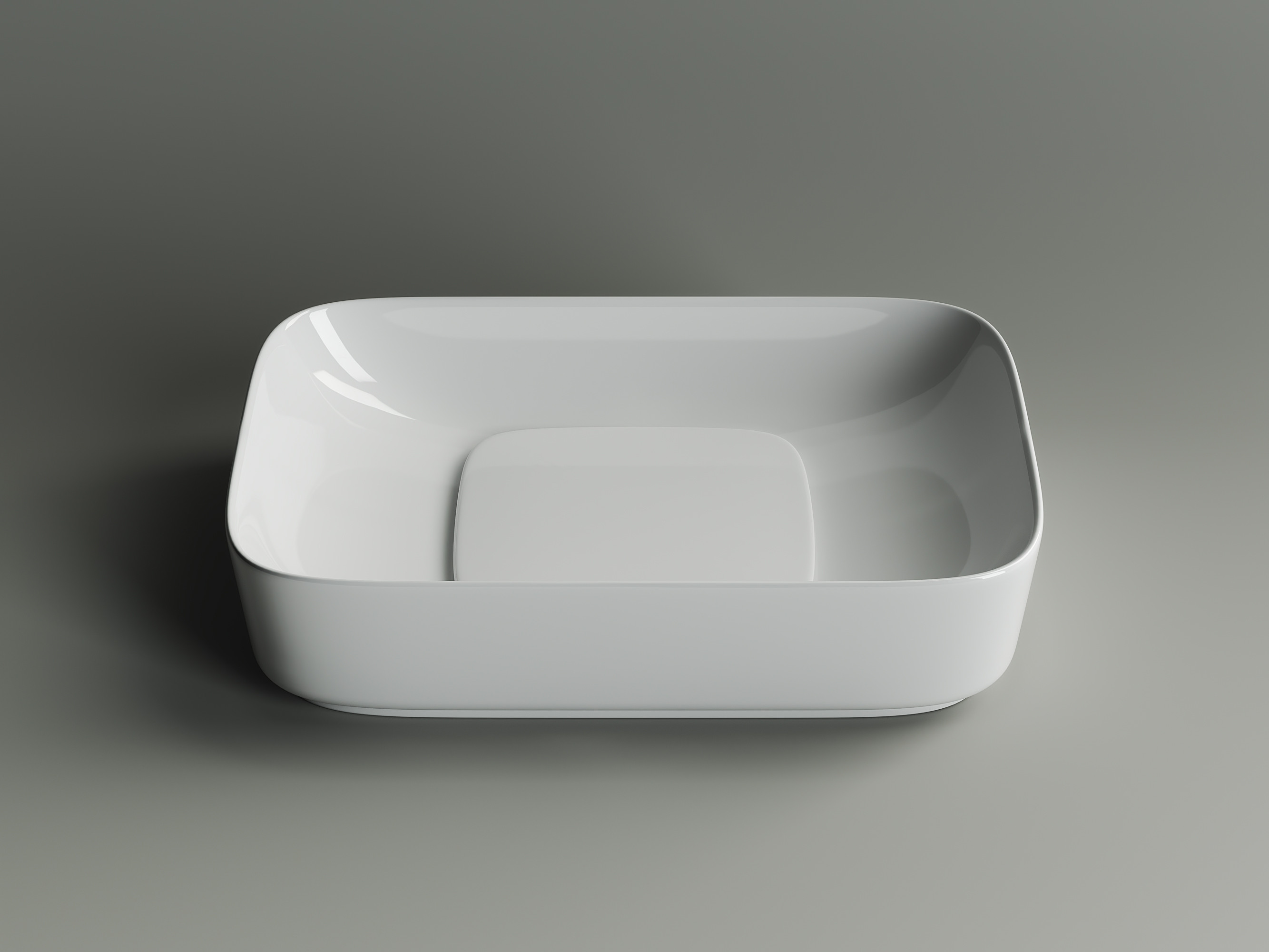 Накладная раковина белая 14.5х60х37.5см Ceramica Nova Element CN5021