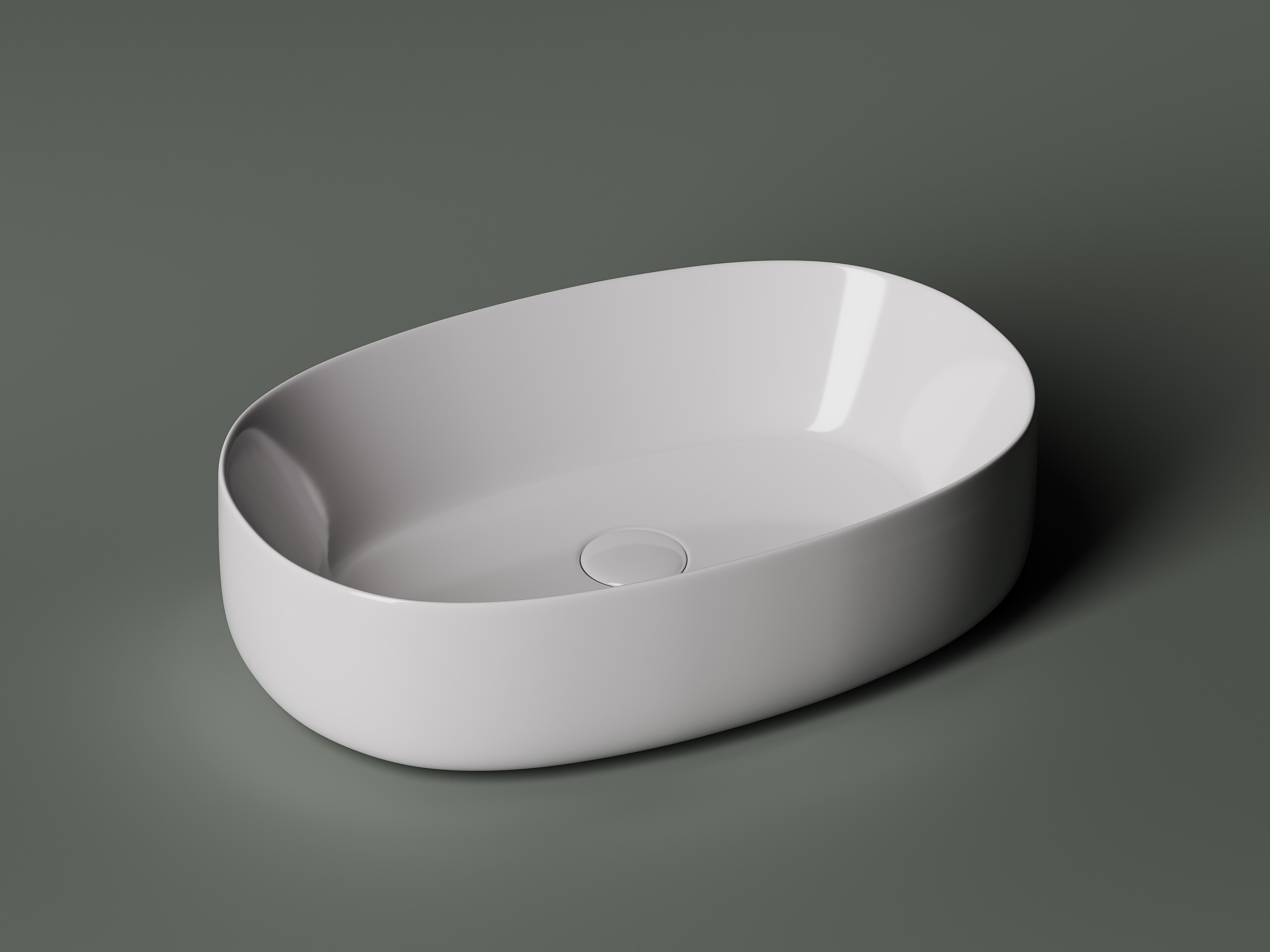 Накладная раковина белая 14.5х54х35см Ceramica Nova Element CN5022