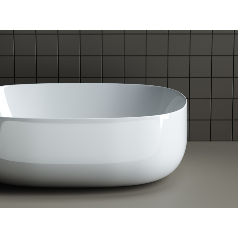 Накладная раковина белая 15.5х46х35см Ceramica Nova Element CN6018