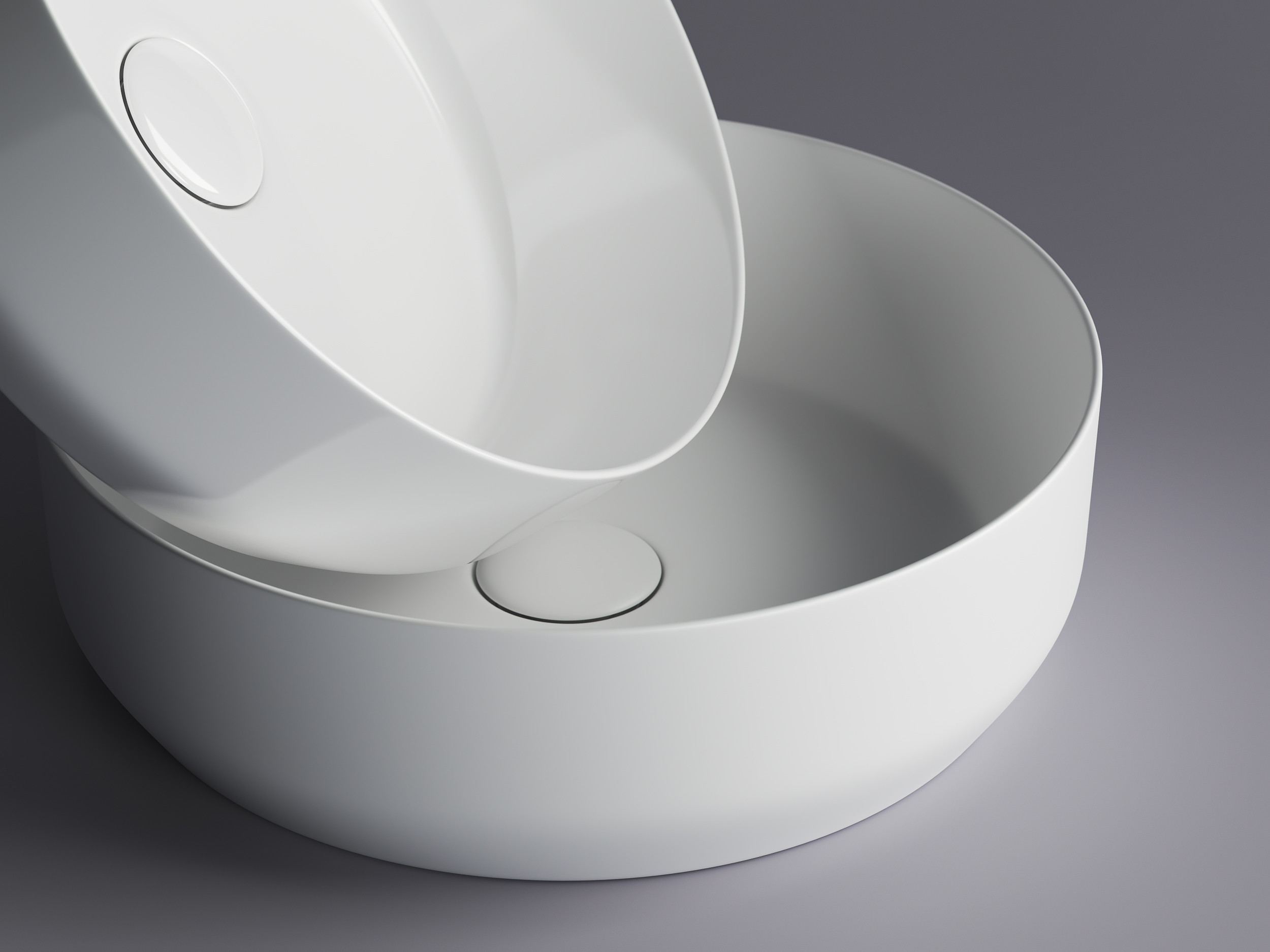 Накладная раковина белая 39x12см Ceramica Nova Element CN6022