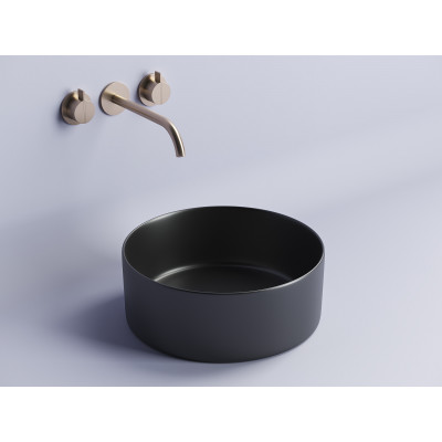 Накладная раковина черная 36x14см Ceramica Nova Element CN6032MB