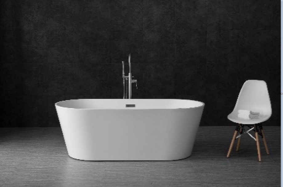 Акриловая ванна отдельностоящая белая 170х80х58см Ceramica Nova FB01