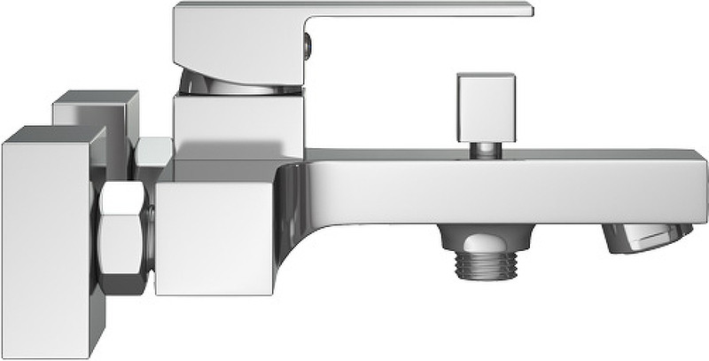 Смеситель для ванны хром Ceramica Nova Cubic 70015CH