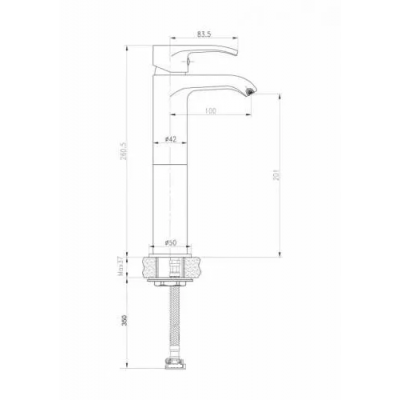 Смеситель для раковины хром Ceramica Nova A.V.O 70024CH
