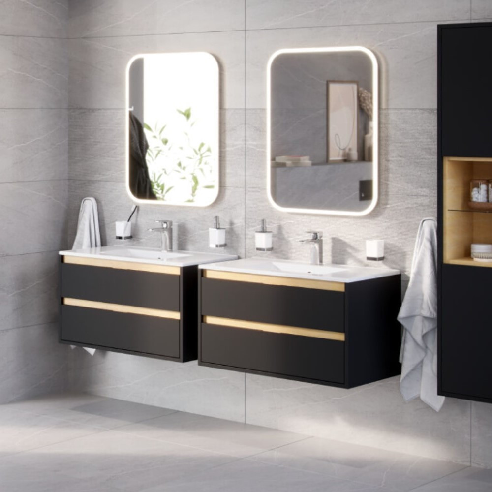 Зеркало 80x50см белая рама Excellent Lumiro DOEX.LU080.050.AC