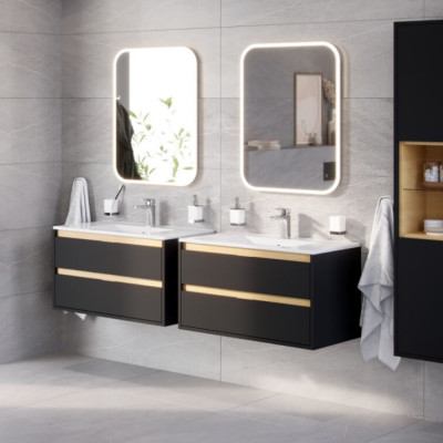 Зеркало 80x60см белая рама Excellent Lumiro DOEX.LU080.060.AC
