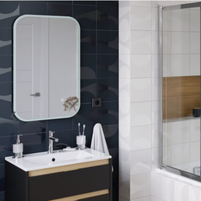 Зеркало 80x60см белая рама Excellent Lumiro DOEX.LU080.060.AC