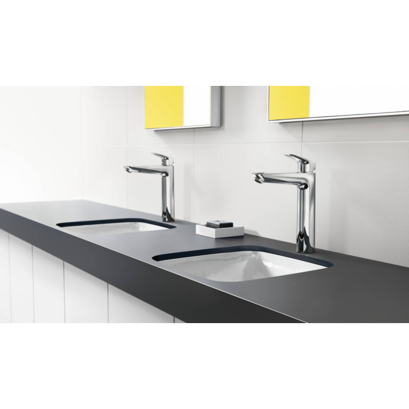 Смеситель для раковины Hansgrohe Logis 190, однорычажный, без сливного набора 71091000 хром