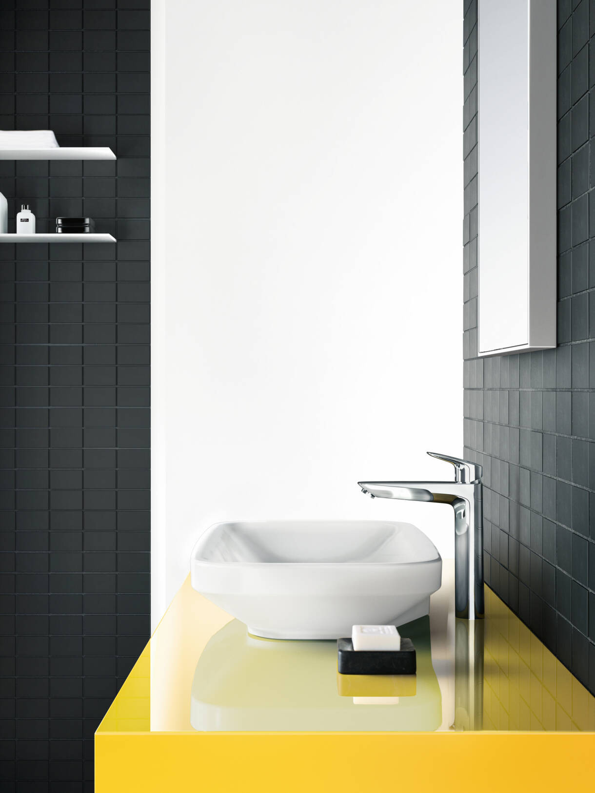 Смеситель для раковины Hansgrohe Logis 190, однорычажный, без сливного набора 71091000 хром
