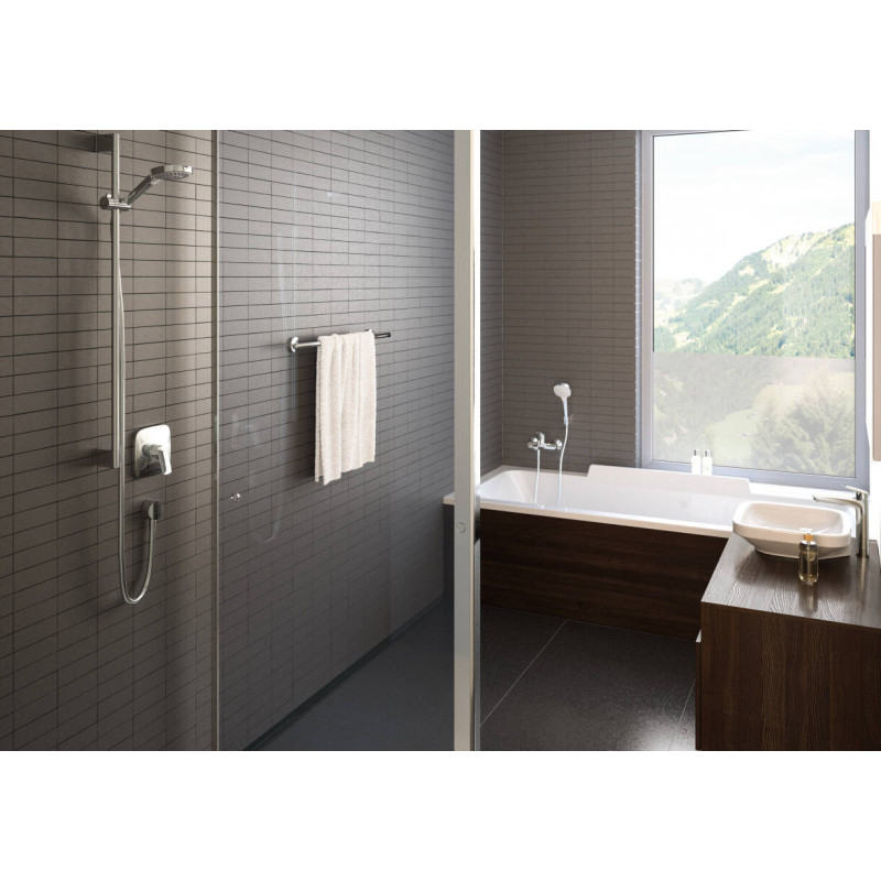 Смеситель для раковины Hansgrohe Logis 190, однорычажный, без сливного набора 71091000 хром