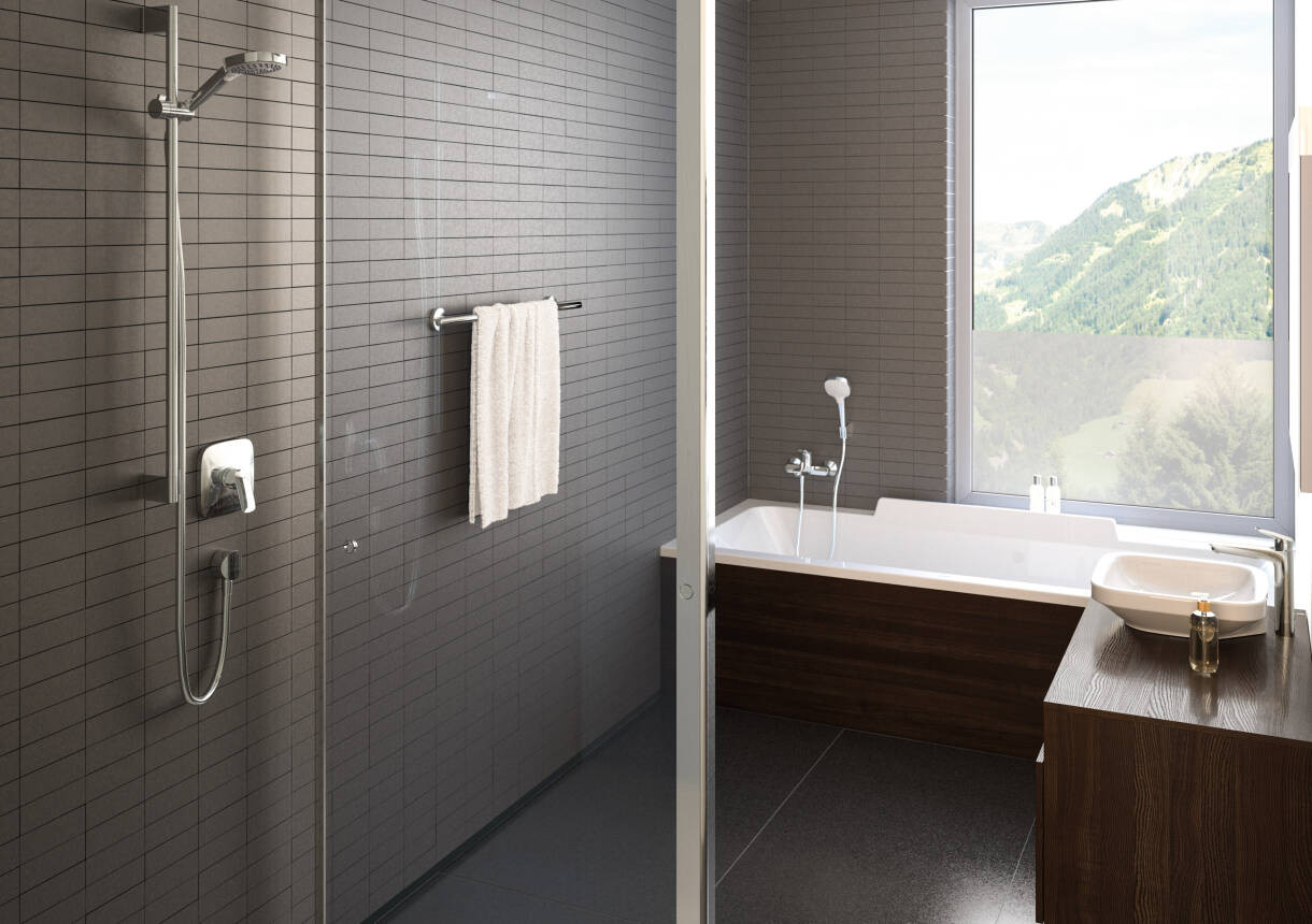 Смеситель для раковины Hansgrohe Logis 190, однорычажный, без сливного набора 71091000 хром