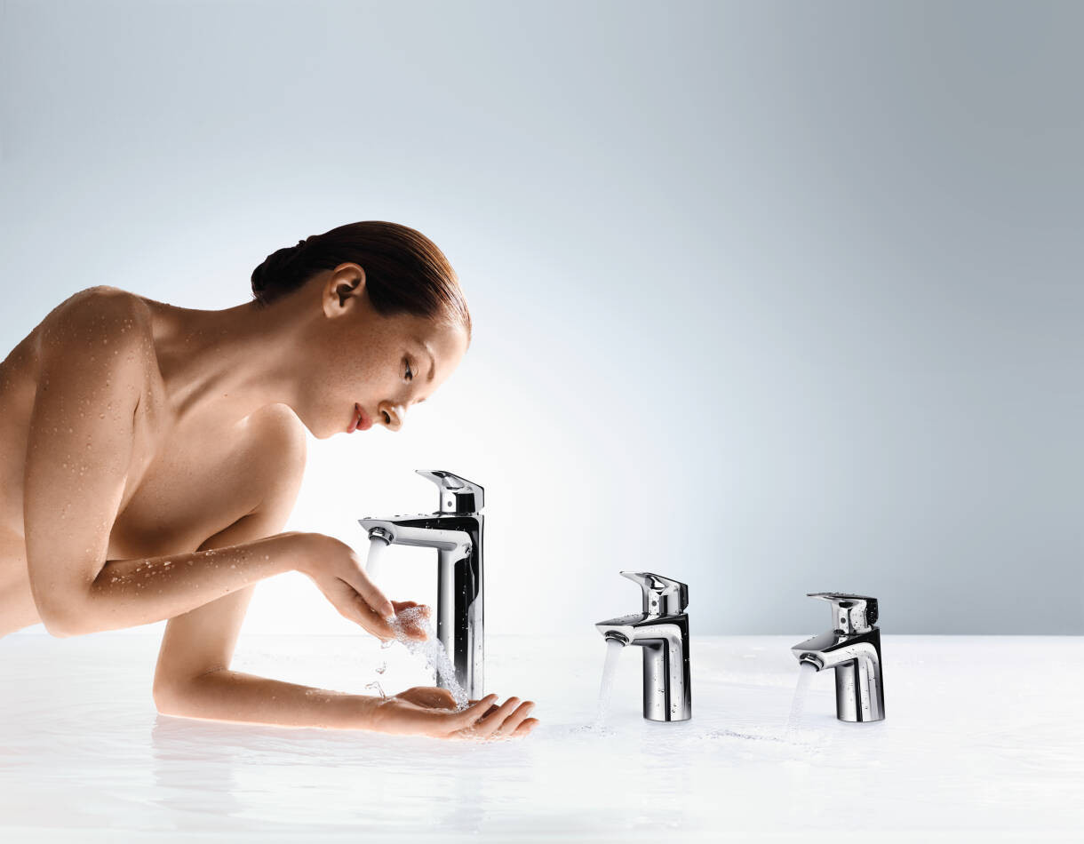 Смеситель для раковины Hansgrohe Logis 190, однорычажный, без сливного набора 71091000 хром