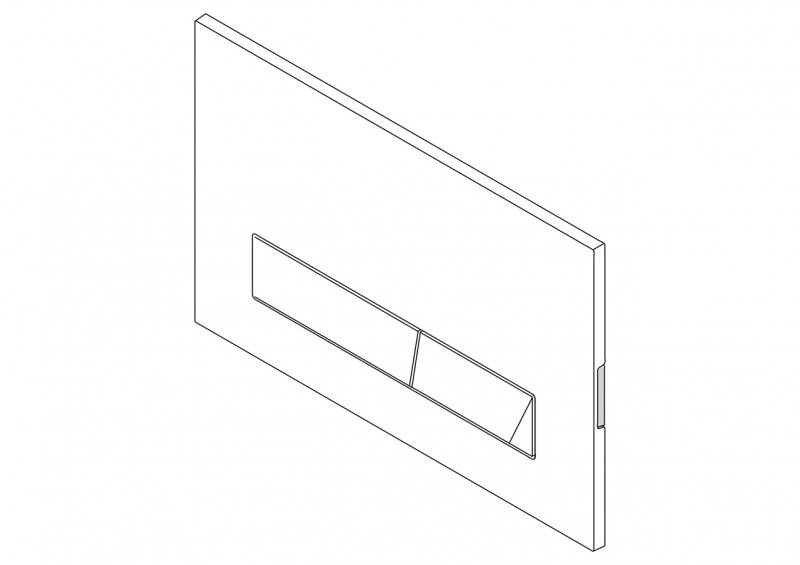 Кнопка смыва матовый хром Belbagno BB011-MR-CHROME.M