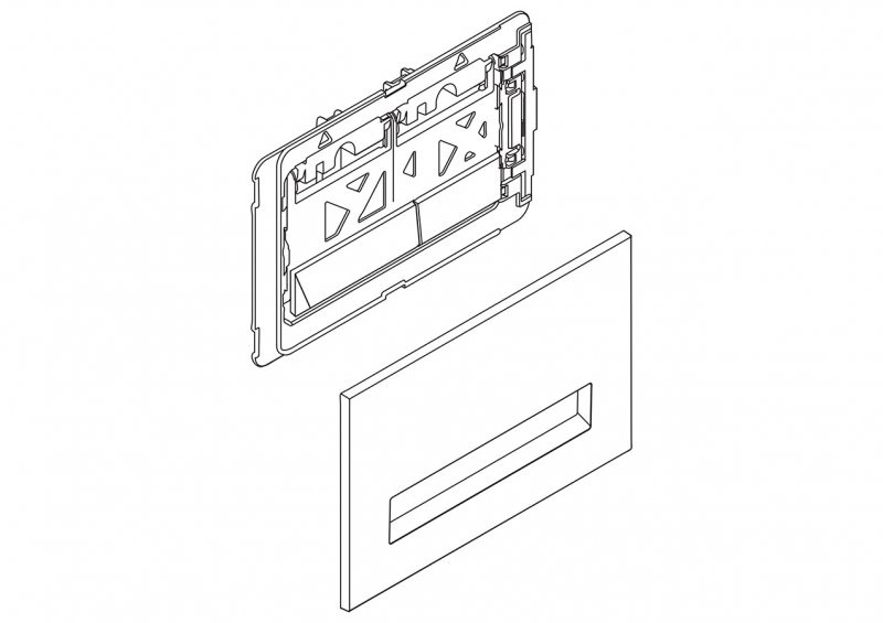 Кнопка смыва матовый хром Belbagno BB011-MR-CHROME.M