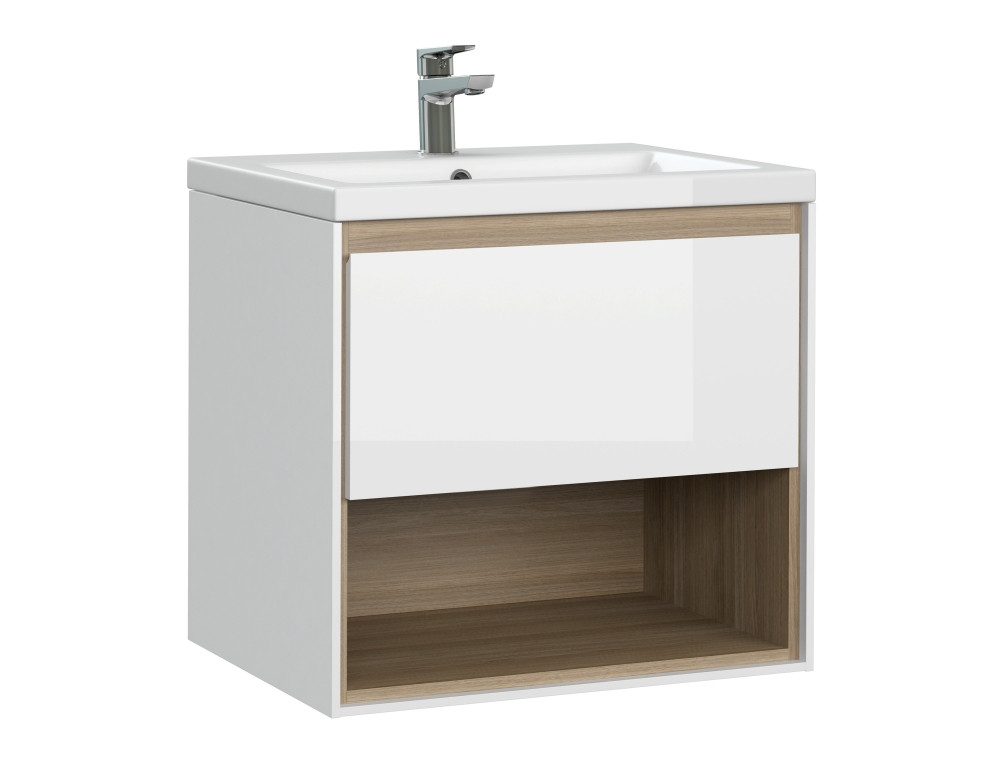 Тумба для раковины белая Cersanit Louna SZ-LOU-CO60/Wh