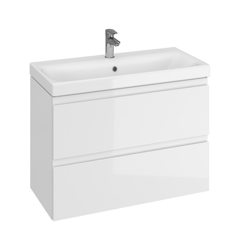 Тумба для раковины белая Cersanit Moduo SZ-MOD-MO80Sl/Wh