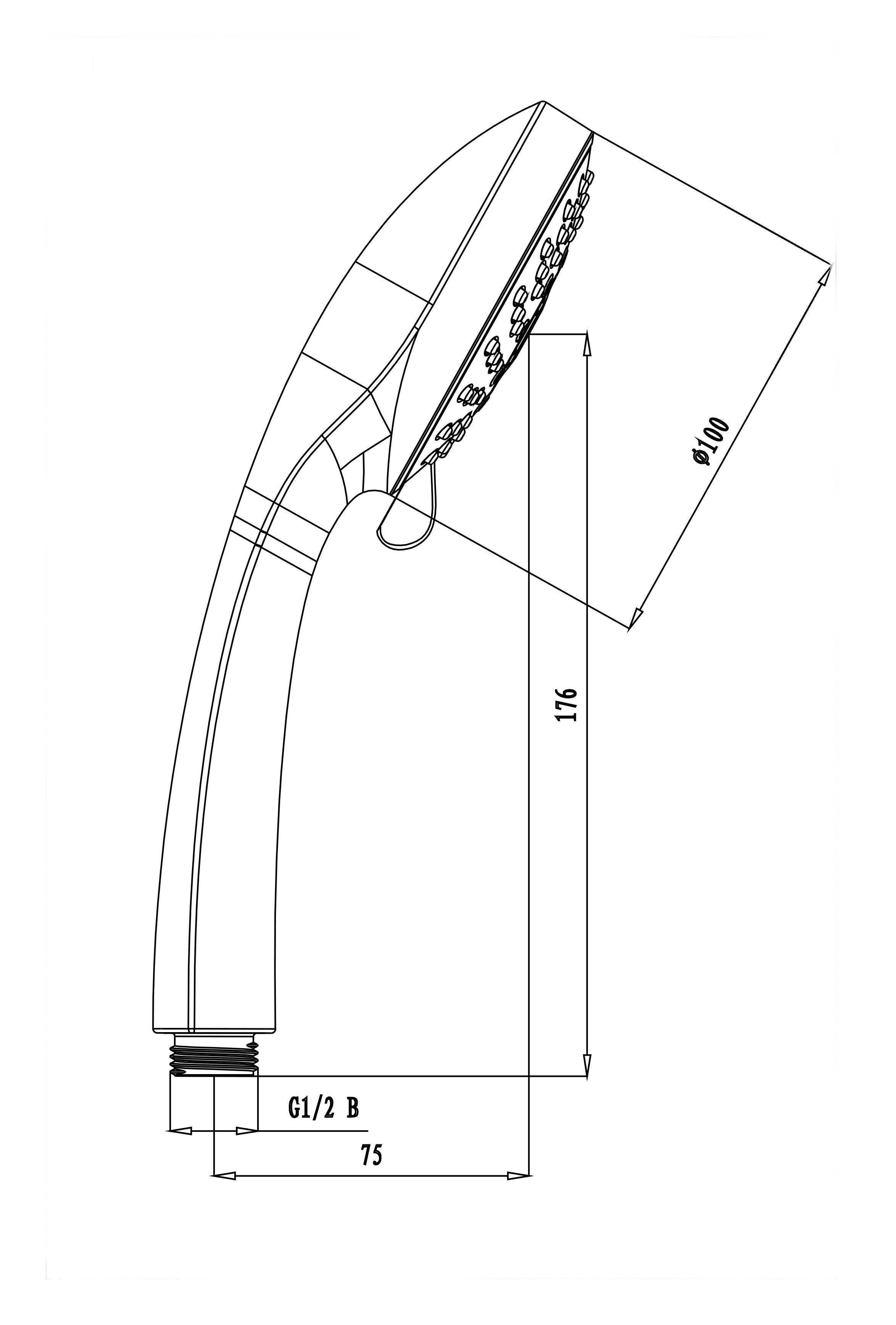Лейка душевая 5-функциональная Lemark LM0125C