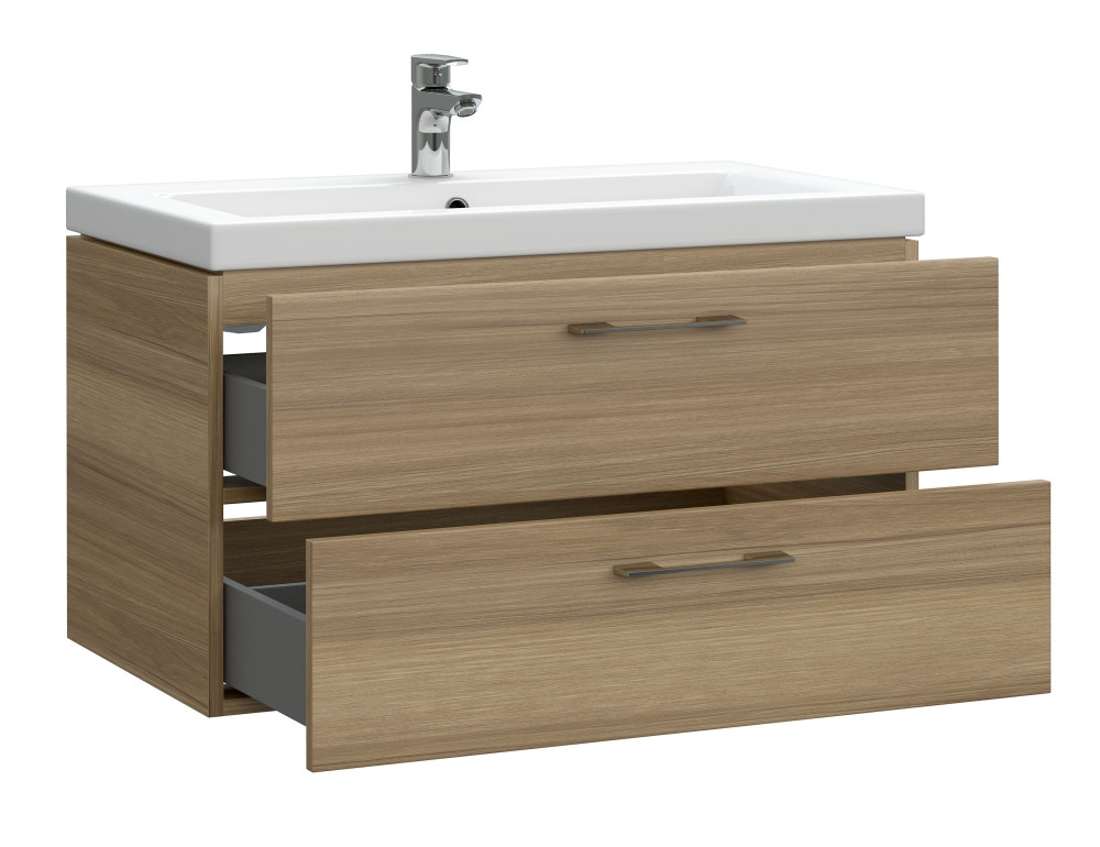 Тумба для раковины 80см орех Cersanit LARA A63416