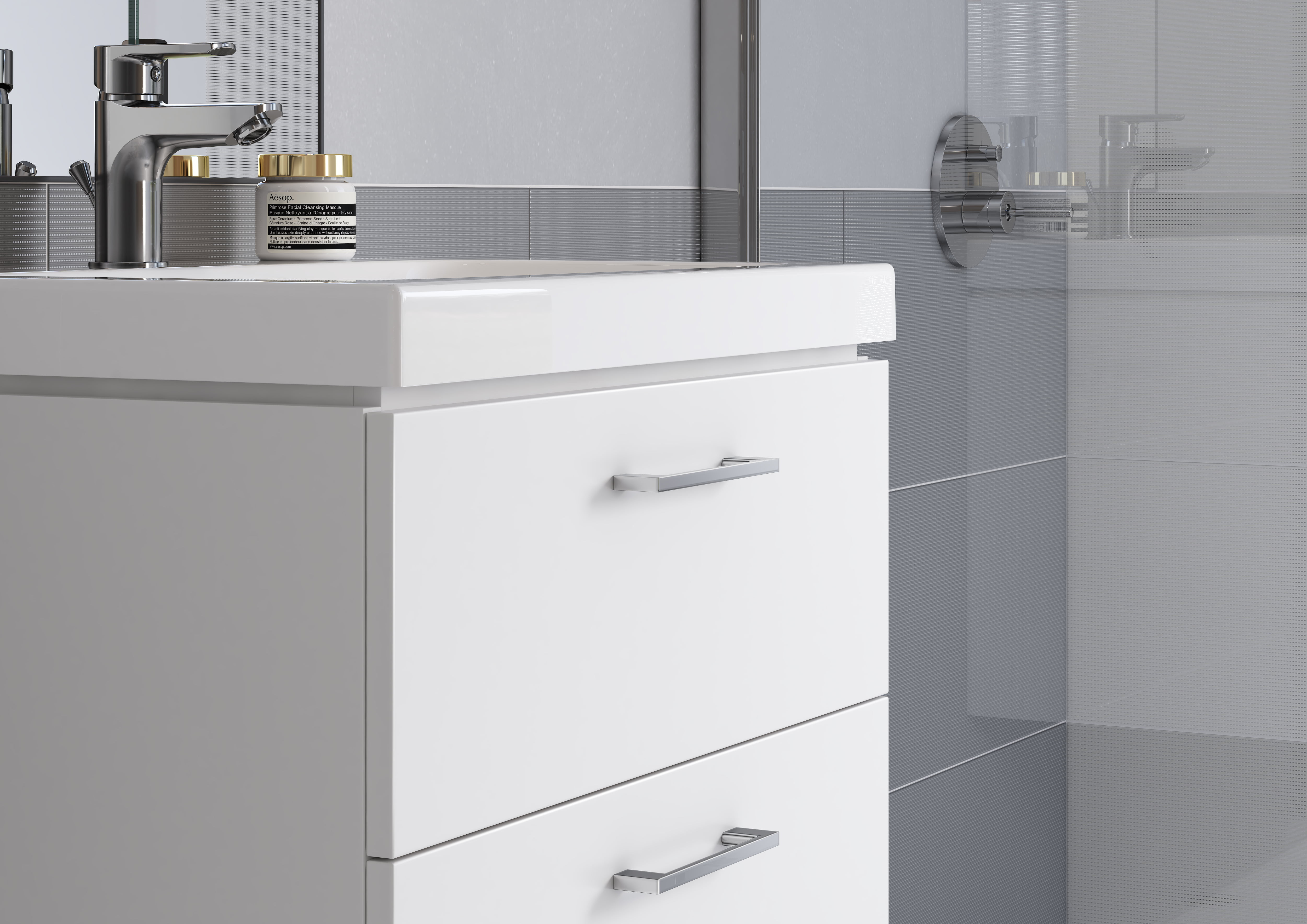 Тумба для раковины 60см белая Cersanit SZ-LARA-CO60/Wh