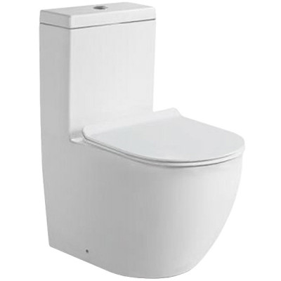 Унитаз-компакт 37х67х84см белый SantiLine SL-5011
