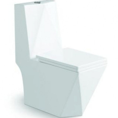Унитаз-компакт 37х70х83.5см белый SantiLine SL-5013