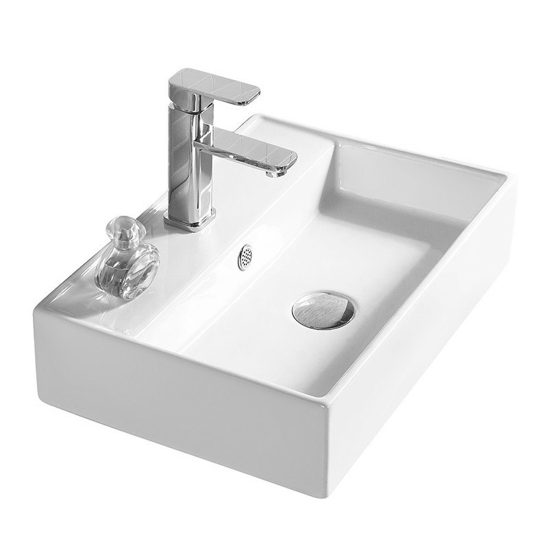 Накладная раковина белая 50х35x12см SantiLine SL-1001