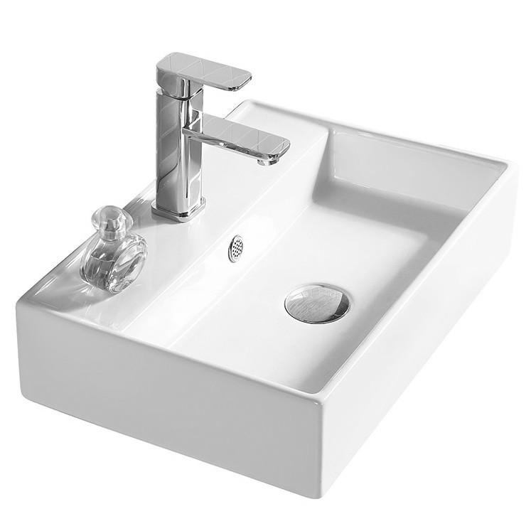 Накладная раковина белая 50х35x12см SantiLine SL-1001