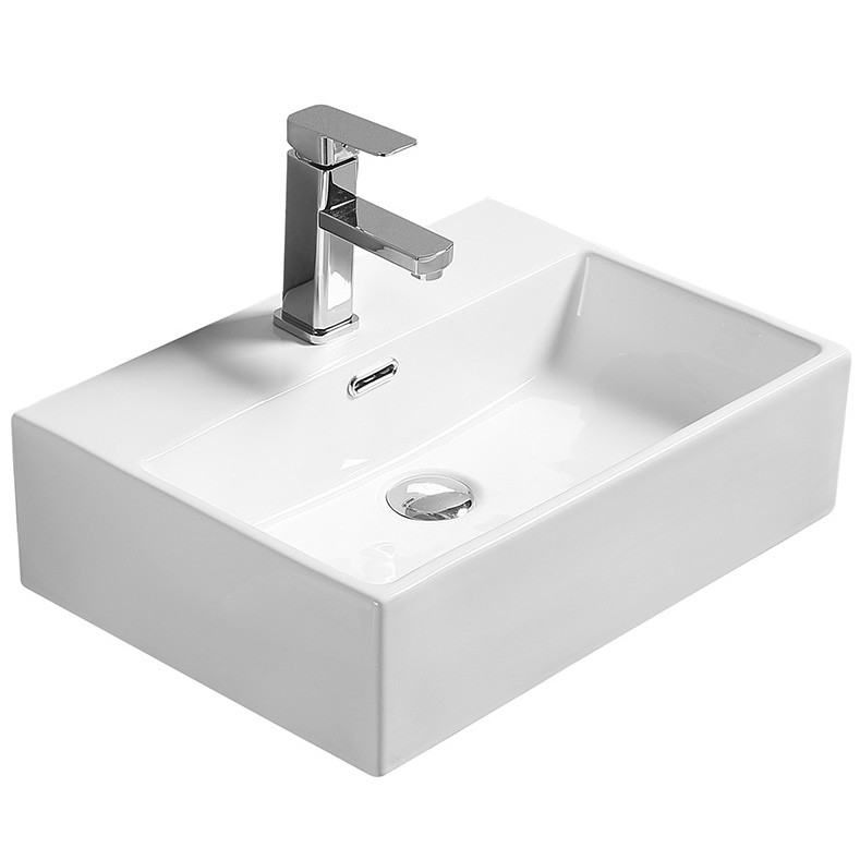 Накладная раковина белая 51х36x13см SantiLine SL-1006