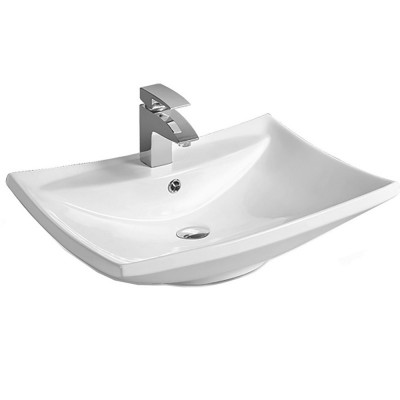 Накладная раковина белая 60.5х45.5x18см SantiLine SL-1015
