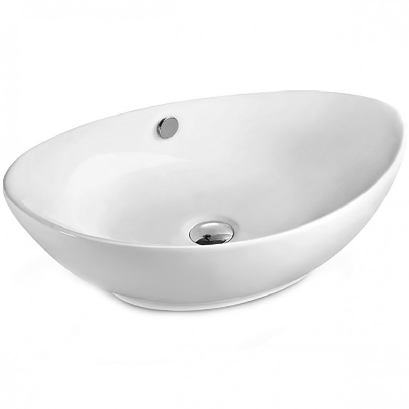 Накладная раковина белая 57х37x20см SantiLine SL-1021