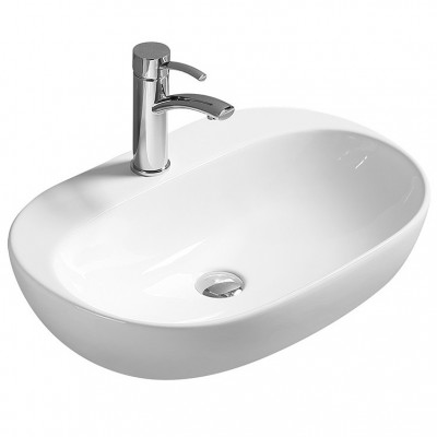 Накладная раковина белая 60х40.5x15см SantiLine SL-1024